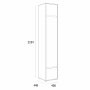 Шкаф бельевой 400 "BOSA" SK400 Шкаф бельевой 400 "BOSA" SK400