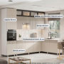 Кухня угловая "МРКГ 205/София" 3х1.8 м